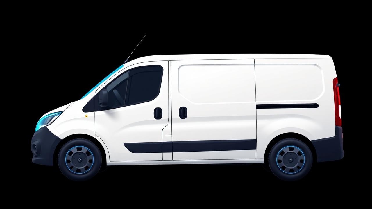 Lanky Services white delivery van